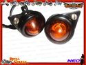 12v COMPLETE AMBER PILOT LAMP ASSEMBLY WITH BLACK 