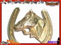 BRAND NEW RARE CUSTOMIZED BRASS HORSE SHOE DECAL