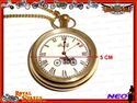 PURE BRASS POCKET WATCH WITH CHAIN NEW - AJS MOTOR