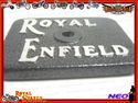 ALLOY TAPPET COVER RAISED SILVER ROYAL ENFIELD LOG