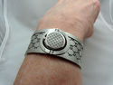 Gucci 112 Twirl Watch Stainless Logo Bangle Brown 