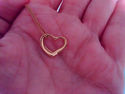 TIFFANY & Co. Elsa Peretti Gold Open Heart Pendant