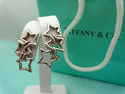 TIFFANY & Co. Three 3 Star Earrings Sterling Silve