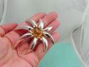 TIFFANY & Co XL Citrine Fireworks Daisy Brooch Pin