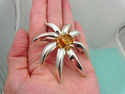 TIFFANY & Co XL Citrine Fireworks Daisy Brooch Pin
