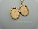 TIFFANY & Co. 585 / 14K Gold Oval Locket Pendant 