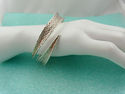 TIFFANY & Co Woven Mesh Leaf Cuff Bangle Bracelet 