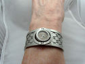 Gucci 112 Twirl Watch Stainless Logo Bangle Brown 