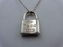 TIFFANY & Co. 1837 Lock Pendant Charm Necklace Ste
