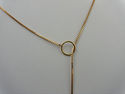  Gucci Lariat 18K 750 Gold MINT Pendant Necklace (