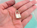 TIFFANY & Co. 1837 Lock Pendant Charm Necklace Ste
