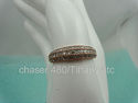 3 Diamond Pave Eternity Band Rings, Solid 14K Whit