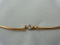 Diamond Solitaire Necklace .25ct. 14K YG Choker St