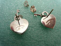TIFFANY & Co. Padlock Heart & Key Pierced Earring 