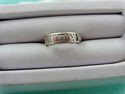 TIFFANY & Co Atlas Ring w/ 3 Stone Diamond 18k Whi