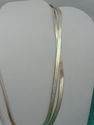 MILOR 1/4" WIDE Sterling Silver Herringbone Flat R