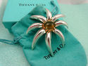 TIFFANY & Co XL Citrine Fireworks Daisy Brooch Pin