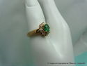 Estate Natural Emerald & Diamond Princess Engageme