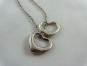 TIFFANY & Co. Peretti 2 Small Open Heart Pendants 