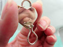 TIFFANY & Co. 18K SS Padlock Heart & Key Omega Cli