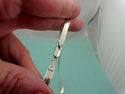 MILOR 1/4" WIDE Sterling Silver Herringbone Flat R