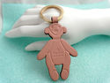 Gucci Teddy Bear Leather on Goldtone Key Chain - R