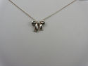 TIFFANY & Co Famous Bow Sterling Silver Pendant Ne