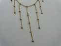 14K Solid Yellow, Rose, White Gold Necklace Facete
