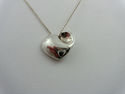 TIFFANY & Co. Folded Heart Necklace Sterling Silve