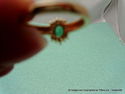 Estate Natural Emerald & Diamond Princess Engageme