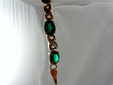 10K Y Gold Lab Emerald & Natural Diamond Tennis Br