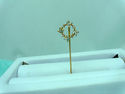 Diamond Lapel Brooch Hat Tie Stick Pin 14K Solid Y