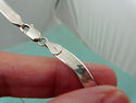 MILOR 1/4" WIDE Sterling Silver Herringbone Flat R