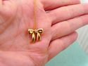 TIFFANY & Co. Famous 18K Gold Diamond Bow Necklace