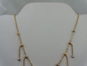 14K Solid Yellow, Rose, White Gold Necklace Facete