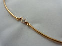 Diamond Solitaire Necklace .25ct. 14K YG Choker St