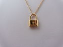 TIFFANY & Co. 18K Gold Mini 1837 Lock Charm Pendan