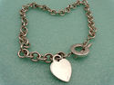 TIFFANY & Co. Heart Tag Charm Link Necklace Sterli