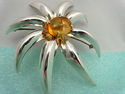 TIFFANY & Co XL Citrine Fireworks Daisy Brooch Pin