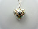 TIFFANY & Co.  Silver & Gold Puffed Heart RARE- MI