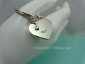 TIFFANY Heart Padlock & Key Charm Sterling Silver 