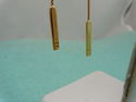  Gucci Lariat 18K 750 Yellow Gold MINT Earrings, B