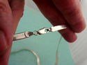 MILOR 1/4" WIDE Sterling Silver Herringbone Flat R
