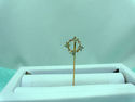 Diamond Lapel Brooch Hat Tie Stick Pin 14K Solid Y
