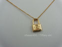 TIFFANY & Co. 18K Gold Mini 1837 Lock Charm Pendan