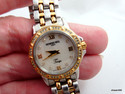 R Weil Tango 18K Diamond Bezel & #'s MOP Face SS S