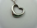 TIFFANY & Co. Medium Open Heart Pendant Necklace S