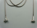TIFFANY & Co Gingko Wrap Scarf 50" Snake Chain Nec