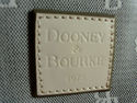 Dooney & Bourke Black & Cream Signature Canvass & 