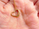 TIFFANY & Co. Elsa Peretti Gold Open Heart Pendant